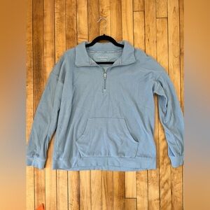 Marc New York Baby Blue Ribbed Zip Women’s Large - Andrew Marc